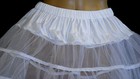 New White Crinoline 4 Victorian Civil War Dress Size L xl W35 -45   Length 40 