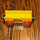 Vintage Brio Wooden Train Set 6 Piece Magnetic Railway Cars Engines Sweden