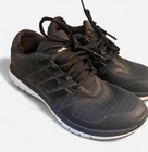 Adidas Cloudfoam Men s Black white Lace-up Low Top Sneakers Rubber Outsole