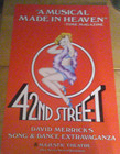 42nd Street Original Broadway Musical Window Card Poster Majestic Theater 1980