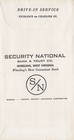 Wheeling Wv Security National Sn Bank Envelope 4th Of July Patriotic Spirit 76