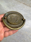 Antique Victorian Ornate Art Nouveau Brass Dresser Bureau Handle Pull Federal