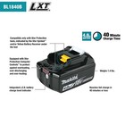 Makita Bl1840bdc2x 18v Lxt 4 0ah Battery 2-pack   Rapid Charger Kit
