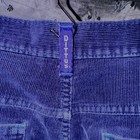 Vintage Dittos 70s Blue Corduroy Pants Waist 32 Wide Straight Bell Leg Retro 