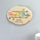 Pet Cat Dog Memorial Paw Prints Personalized Stone Beloved Departed Grave