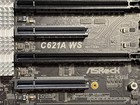 Asrock C621a Ws Motherboard Intel Socket 4189 Missing Cmos Battery - Has Tpm