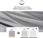 100  Egyptian Cotton 400 Thread Count Full Size Sateen Fitted Sheet Only  Dee   