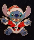 Vtg 2002 Wdw  Disney Santa  Stitch Christmas Xmas Pin New On Card