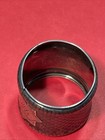 Antique Basket Weave Napkin Ring Wood Hughes Coin Silver Mon Hwl Stamp W h 346 S