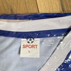 Sport Fc Soccer Club Fan Jersey Blue White Soccer Shirt Large Size L