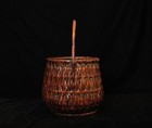 Superb Japanese Ikebana Bamboo Basket   Zn57