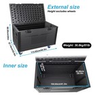 Cable Trunk Ata Road Case Utility Road Trunk Flight Case W  Wheels For Dj