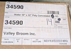  x14  Valley Broom 34590 Poly Convoluted Wafer Brush 10x32 Street Sweeper Oem