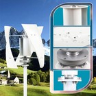 Vertical Axis Wind Turbine Generator 3000w Power Windmill Mppt Controller 48v Dc