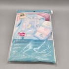 Vintage Cuddle Time Baby Hooded Bath Towel Duck White Blue Usa Terry Cloth Nos
