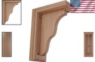 Traditional Carved Wood Brackets In Cherry  3 5 w X 7 d - Support Up To 250lbs