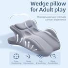 Ergonomic Memory Foam Wedge Pillow For Couples  27   Angle For Intimacy Support
