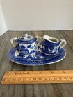 Vintage Blue Willow Children s Tea  Set   Toy Play Dishes