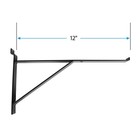 Sswbasics 12  Shelf Bracket   Support For Slatwall - Pack Of 5 - 12 Inch Slat