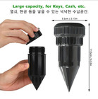 3pcs Fake Sprinkler Key Hider Waterproof Outdoor Garden Key Safe Storage