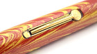 Vintage Waterman 52v Fountain Pen Barrel Only Rose Ripple Gold Trim Made In Usa