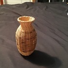 Handcrafted Woven Decorative Basket Vase Signed By The Artist