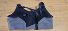 Under Armour Women s Sports Bra Sm Gray black Hook   Eye Crossback Moderate