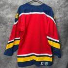 Vintage 90s Starter Florida Panthers Nhl Hockey Jersey Mens M Red Stitched Blank