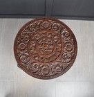 Antique 19 20th Century Burmese Anglo Indian Carved Elephant Table