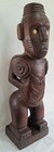 Vintage 60s Tekoteko Tiki New Zealand Maori Wooden Hand Carved 5 6 Kg Tall 50 Cm