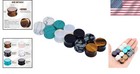 Natural Stone Ear Gauges - Distinctive Double Flare Design  6 Pairs Included