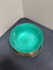 Reed Barton Teal 158 Silverplate Sauce Nut Bowl Underplate Patina Vtg