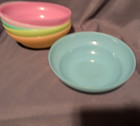 Set Of 6 Vintage Tupperware Pastel Cereal Bowls New Old Stock