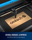 Secondhand 60w 24x16 Co2 Laser Engraver Cutter Marking Cutting Engraving Machine