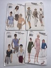 Lot Of 17 Vogue Sewing Patterns 1980s 70s Mixed Vintage