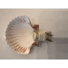 Vtg Seashell Night Light Real Scallop Shell Beach Decor 5  Nautical