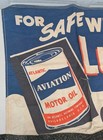 Vintage Atlantic Aviation Motor Oil Banner