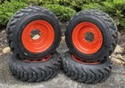 4-hd 10-16 5 Sks-8 Skid Steer Tires rims wheels For Bobcat   More-10x16 5-12ply
