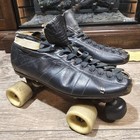 Riedell 595 Roller Skates Mens Size 9 5 Laser Tracks Stinger Wheels Bag Distress