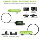3 5mm To Spdif Converter Analog To Digital Audio Adapter For Enhanced Sound