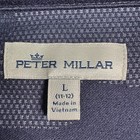 Peter Millar Golf 1 4 Zip Sweater Boys L 11-12 Performance Lightweight Blue Camo