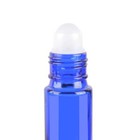 24 Pack 10 Ml Blue Glass Essential Oil Roller Bottle   Removable Glass Roller 
