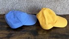 Lot  2  Polo Ralph Lauren Hats Baby Size 12-24 Cotton Blue Yellow Euc Pony Logo