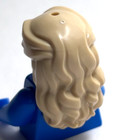 Lego - Minifigure Hair - Tan Blonde  Long  Wavy  Female  Curls
