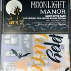Moonlight Manor Halloween Shower Curtain Peva 70   x72    Glow In Dark Haunted House