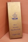 Rare Vintage Men s Handkerchiefs White Set Of 4 100  Cotton Nos In Box