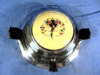 Vintage 1930 s Dominion Waffle Maker Art Deco Ceramic Porcelain   Lid - Works 