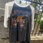 Styx  kilroy Was Here  Graphic Raglan T-shirt  Sz M Vintage 3 4 Sleeve