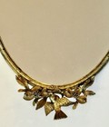 Vintage Matson Oval Gold Mirror Vanity Tray Dresser Tray Ormalu Birds Florals