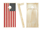 Usa Flag Stained Cornhole Boards Game Set Bean Bag Toss   8 Aca Regulation Bags